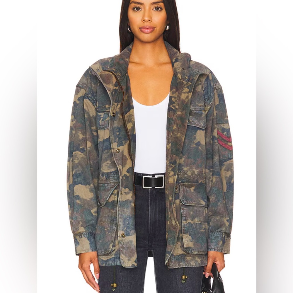 Free People Arya Camo Jacket